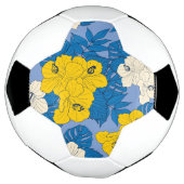 Hibiscus bloemen en bladeren voetbal (Gedraaid)