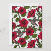 Hibiscus bloemen en kolibrie (Voorkant)