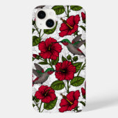 Hibiscus bloemen en kolibrie Case-Mate iPhone case (Achterkant)