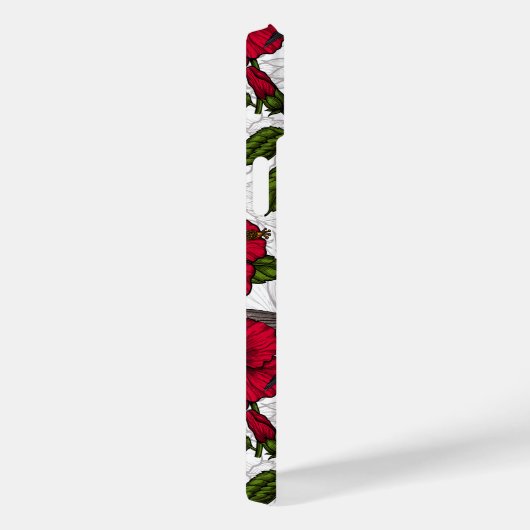 Hibiscus bloemen en kolibrie Case-Mate iPhone case (Achterkant / Rechts)