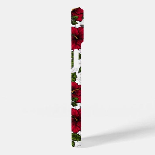 Hibiscus bloemen en kolibrie Case-Mate iPhone case (Achterkant / Rechts)