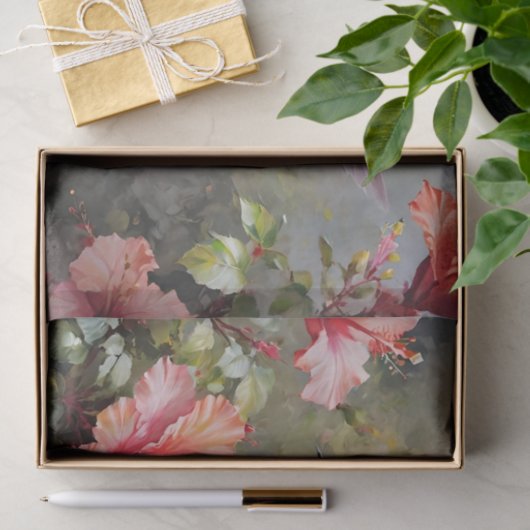 Hibiscus Bloemen en kolibrie Decoupage Tissuepapier (Geschenk)
