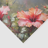 Hibiscus Bloemen en kolibrie Decoupage Tissuepapier (Detail)