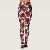 Hibiscus bloemen en kolibrie leggings (Achterkant)