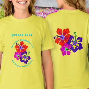 Hibiscus Bloemen Familie Reünie Aandenken T-shirt