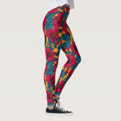 Hibiscus bloemen leggings (Rechts)