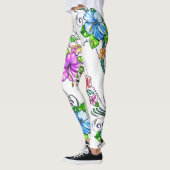 Hibiscus Bloemen Leggings (Links)