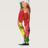Hibiscus Bloemen Leggings (Links)