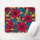 Hibiscus bloemen muismat (Met muis)