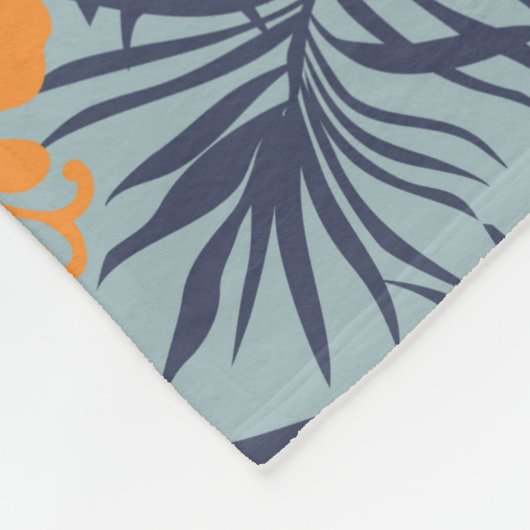 Hibiscus bloemen naadloos patroon,  bloeding w fleece deken (Hoek)