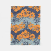 Hibiscus bloemen naadloos patroon,  bloeding w fleece deken (Voorkant)