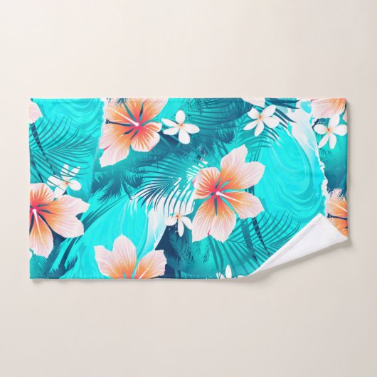 Hibiscus bloemen op het strand handdoek (Handdoek)