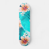 Hibiscus bloemen op het strand persoonlijk skateboard (Voorkant)