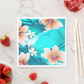 Hibiscus bloemen op het strand servet (Insitu)