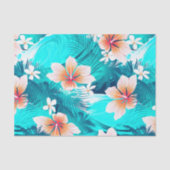 Hibiscus bloemen op het strand tissuepapier (Voorkant)