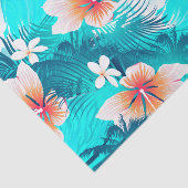 Hibiscus bloemen op het strand tissuepapier (Detail)