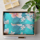 Hibiscus bloemen op het strand tissuepapier (Geschenk)