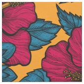 Hibiscus bloemen stof (Close Up)