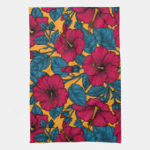 Hibiscus bloemen theedoek (Verticaal)