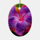 Hibiscus bloemenkeramisch Ornament (Voorkant)