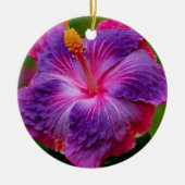 Hibiscus bloemenkeramisch Ornament (Voorkant)