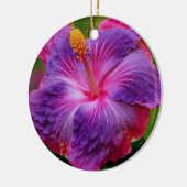 Hibiscus bloemenkeramisch Ornament (Links)