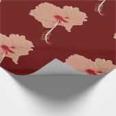 Hibiscus Bloemenkunst Speciaal Cadeaupapier (Hoek)