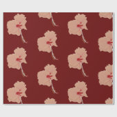 Hibiscus Bloemenkunst Speciaal Cadeaupapier (Vlak)