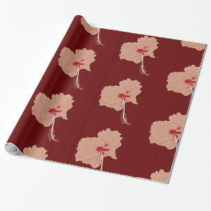 Hibiscus Bloemenkunst Speciaal Cadeaupapier