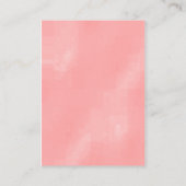 Hibiscus Bloemenroze Receptiebijlage Kaarten (Achterkant)