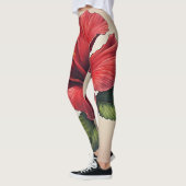 Hibiscus bloempatroon All-over-Print Leggings (Links)