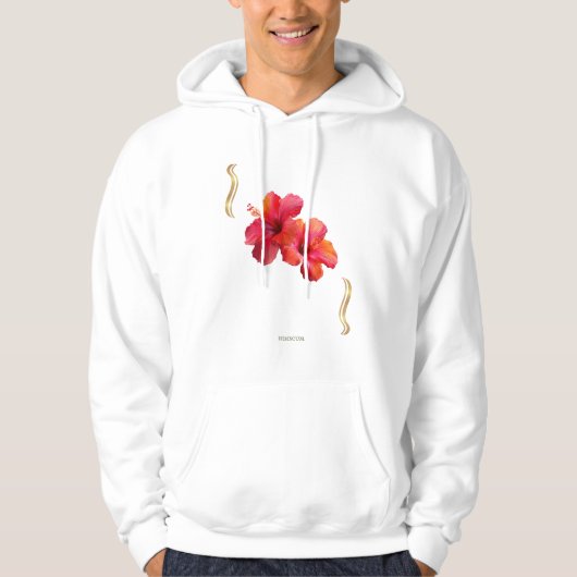 Hibiscus Bloemschikking – Tropisch Hoodie (Voorkant)