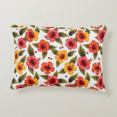 Hibiscus Bloom Bliss Accent Kussen (Achterkant)