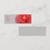 Hibiscus Bloom-profielkaart Mini Visitekaartje (Voorkant / Achterkant)