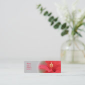 Hibiscus Bloom-profielkaart Mini Visitekaartje (Staand voorkant)