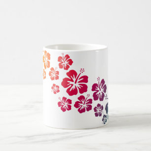 hibiscus blooms gekleurd koffiemok