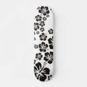 hibiscus blooms in het zwart skateboard (Voorkant)