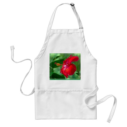 Hibiscus Blossom Adult Schort (Voorkant)