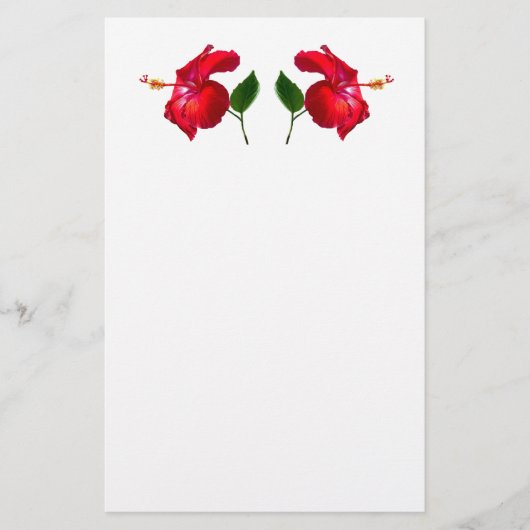 Hibiscus Blossom Briefpapier (Voorkant)