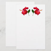 Hibiscus Blossom Briefpapier (Voorkant / Achterkant)