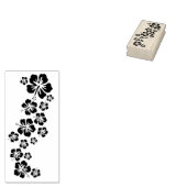 Hibiscus Blossom Garland + uw backgr. & ideeën Rubberstempel (Gestempeld)