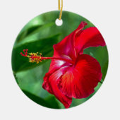 Hibiscus Blossom Keramisch Ornament (Voorkant)