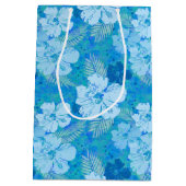 Hibiscus Blue Batik Medium Cadeauzakje (Achterkant)