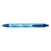 Hibiscus Blue Batik Zwarte Inkt Pen (Achterkant)