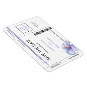 Hibiscus Boarding Pass Bewaar de datum Magneten (Rechterzijde)