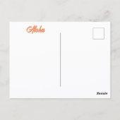 Hibiscus botanische bloem close-up foto briefkaart (Achterkant)