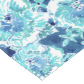 HIBISCUS BOUNTY Blue Tropical Hawaiian Floral Tafelkleed (Gekanteld)