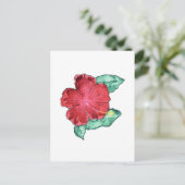 Hibiscus Briefkaart (Staand voorkant)