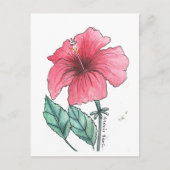 Hibiscus-briefkaart Briefkaart (Voorkant)
