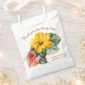 Hibiscus bruiloft Dank u voor tassen Bedankzakje (Geknipt)